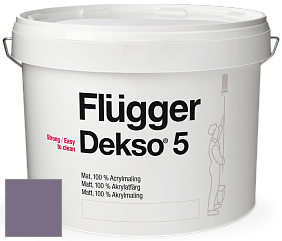 Краска Flugger Dekso 5 матовая краска цвет NCS S 5020-R50B 