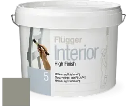 Краска Flugger Interior High Finish 5 матовая акриловая краска-грунт цвет RAL 7030 