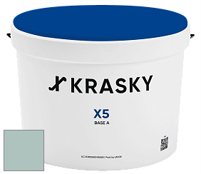 Краска X5 X Krasky матовая краска для стен и потолков цвет NCS S 2010-B70G 