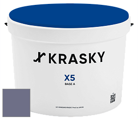 Краска X5 X Krasky матовая краска для стен и потолков цвет NCS S 5020-R60B 