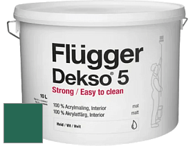 Краска Flugger Dekso 5 матовая краска цвет NCS S 5040-B90G 