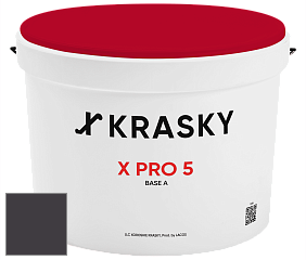 Краска X PRO 5 X Krasky матовая краска для стен и потолков цвет NCS S 8505-R50B 