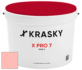 Краска X Pro 7 X Krasky матовая краска для стен и потолков цвет 1395 