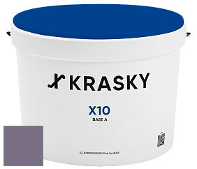 Краска X10 X Krasky шелковисто-матовая краска для стен и потолков цвет NCS S 5020-R50B 