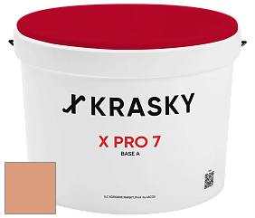Краска X Pro 7 X Krasky матовая краска для стен и потолков цвет NCS S 2030-Y50R 