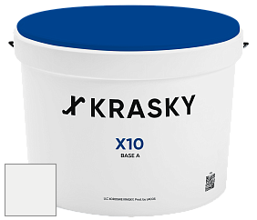 Краска X10 X Krasky шелковисто-матовая краска для стен и потолков цвет 5343 