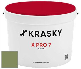 Краска X Pro 7 X Krasky матовая краска для стен и потолков цвет 3518 