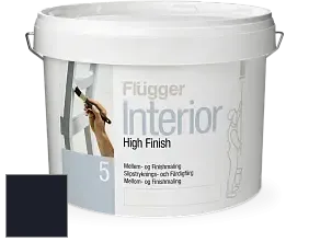 Краска Flugger Interior High Finish 5 матовая акриловая краска-грунт цвет RAL 5004 