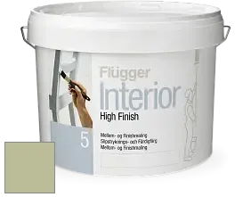Краска Flugger Interior High Finish 5 матовая акриловая краска-грунт цвет NCS S 2020-G50Y 