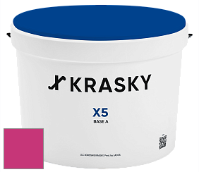 Краска X5 X Krasky матовая краска для стен и потолков цвет RAL 4010 