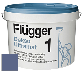 Краска Flugger Dekso 1 ультраматовая краска цвет NCS S 5030-R70B 