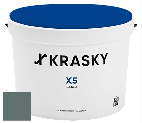 Краска X5 X Krasky матовая краска для стен и потолков цвет NCS S 6010-B70G 