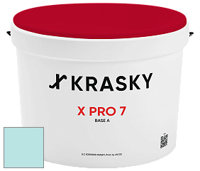 Краска X Pro 7 X Krasky матовая краска для стен и потолков цвет NCS S 0520-B30G 