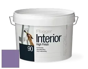 Краска Flugger Interior High Finish 90 акриловая глянцевая эмаль цвет RAL 4011 