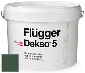Краска Flugger Dekso 5 матовая краска цвет NCS S 7020-G10Y 