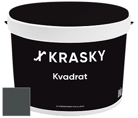 Краска X2B Kvadrat X Krasky матовая краска для потолков глубокого чёрного цвета цвет NCS S 8005-B50G 