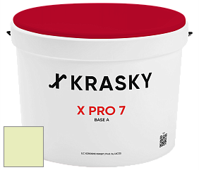 Краска X Pro 7 X Krasky матовая краска для стен и потолков цвет NCS S 0520-G50Y 
