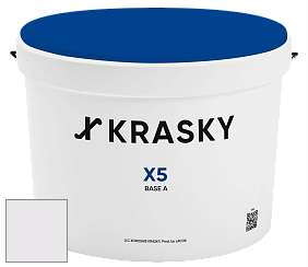 Краска X5 X Krasky матовая краска для стен и потолков цвет NCS S 0603-R40B 