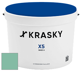 Краска X5 X Krasky матовая краска для стен и потолков цвет NCS S 2030-B90G 