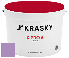 Краска X PRO 5 X Krasky матовая краска для стен и потолков цвет NCS S 2040-R50B 