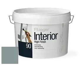 Краска Flugger Interior High Finish 90 акриловая глянцевая эмаль цвет NCS S 4010-B50G 