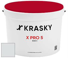 Краска X PRO 5 X Krasky матовая краска для стен и потолков цвет NCS S 1001-B 