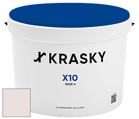 Краска X10 X Krasky шелковисто-матовая краска для стен и потолков цвет NCS S 0804-Y90R 