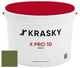 Краска X Pro 10 X Krasky матовая краска для стен и потолков цвет NCS S 4550-G40Y 