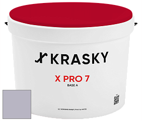 Краска X Pro 7 X Krasky матовая краска для стен и потолков цвет 4435 