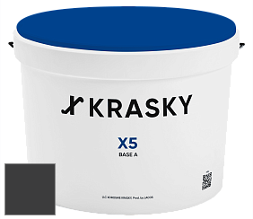 Краска X5 X Krasky матовая краска для стен и потолков цвет NCS S 9000-N 