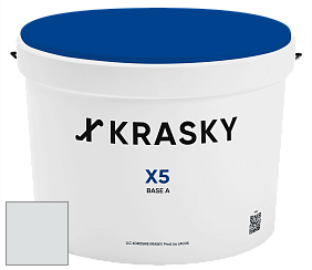 Краска X5 X Krasky матовая краска для стен и потолков цвет NCS S 1001-B 