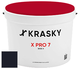 Краска X Pro 7 X Krasky матовая краска для стен и потолков цвет RAL 5004 