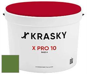 Краска X Pro 10 X Krasky матовая краска для стен и потолков цвет NCS S 3560-G30Y 
