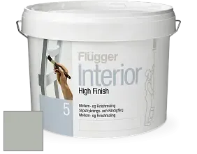 Краска Flugger Interior High Finish 5 матовая акриловая краска-грунт цвет RAL 7038 