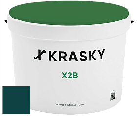 Краска X2B X Krasky глубокоматовая краска для потолков цвет RAL 6004 