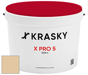 Краска X PRO 5 X Krasky матовая краска для стен и потолков цвет NCS S 1515-Y20R 
