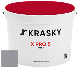 Краска X PRO 5 X Krasky матовая краска для стен и потолков цвет NCS S 4005-R50B 