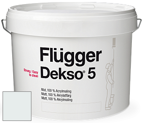 Краска Flugger Dekso 5 матовая краска цвет NCS S 0502-B50G 