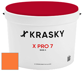 Краска X Pro 7 X Krasky матовая краска для стен и потолков цвет NCS S 0580-Y50R 
