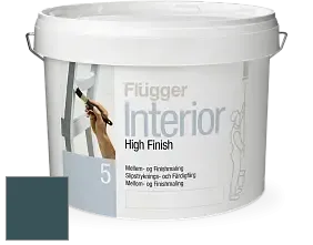 Краска Flugger Interior High Finish 5 матовая акриловая краска-грунт цвет NCS S 7020-B30G 