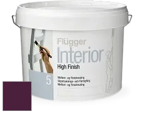 Краска Flugger Interior High Finish 5 матовая акриловая краска-грунт цвет RAL 4007 