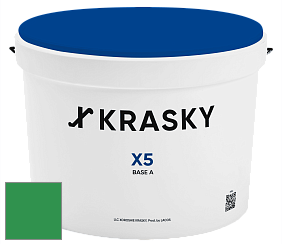 Краска X5 X Krasky матовая краска для стен и потолков цвет NCS S 2070-G10Y 
