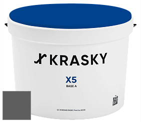 Краска X5 X Krasky матовая краска для стен и потолков цвет NCS S 7500-N 