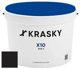 Краска X10 X Krasky шелковисто-матовая краска для стен и потолков цвет RAL 8022 