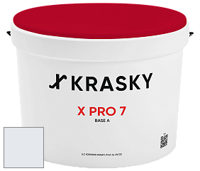 Краска X Pro 7 X Krasky матовая краска для стен и потолков цвет NCS S 0505-R70B 