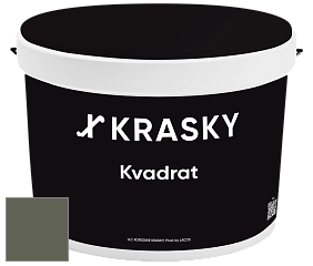 Краска X2B Kvadrat X Krasky матовая краска для потолков глубокого чёрного цвета цвет NCS S 7010-G50Y 
