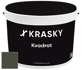 Краска X2B Kvadrat X Krasky матовая краска для потолков глубокого чёрного цвета цвет NCS S 8010-G50Y 