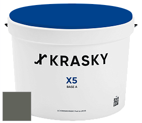 Краска X5 X Krasky матовая краска для стен и потолков цвет NCS S 7005-G50Y 