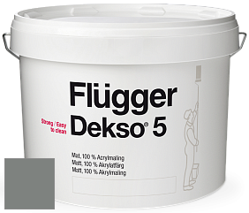 Краска Flugger Dekso 5 матовая краска цвет NCS S 5502-G 