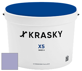 Краска X5 X Krasky матовая краска для стен и потолков цвет NCS S 2030-R60B 